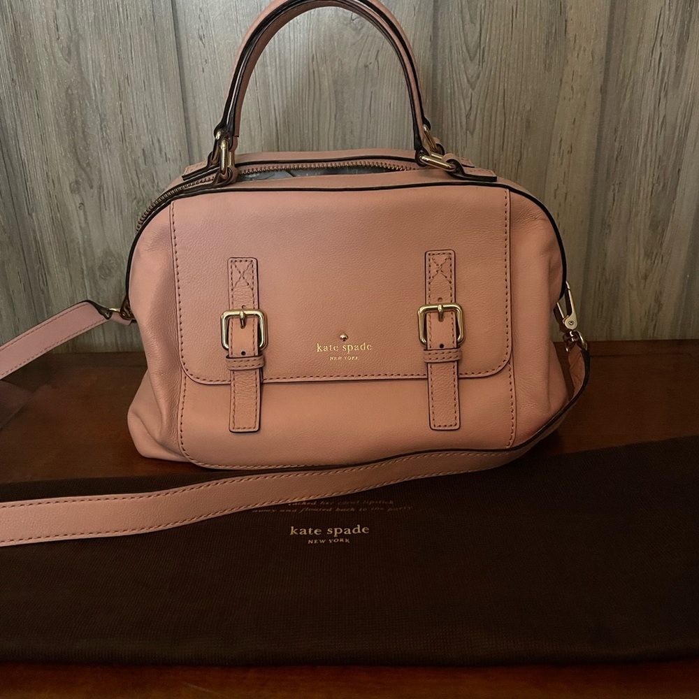 Kate Spade Satchel. 12” across bottom and 7” high